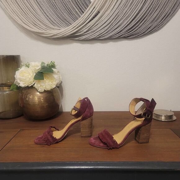 Splendid Jakey Fringe Block Heel Sz 6.5 - Picture 3 of 8